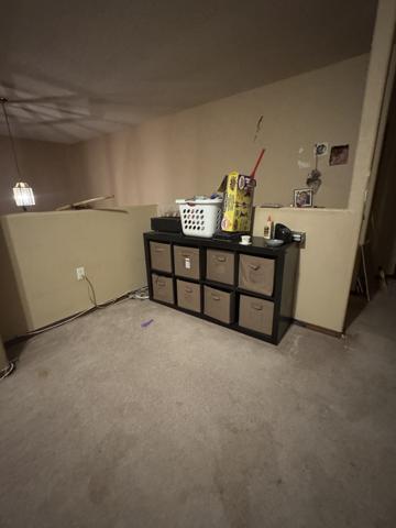 Loft before cleanup, second view