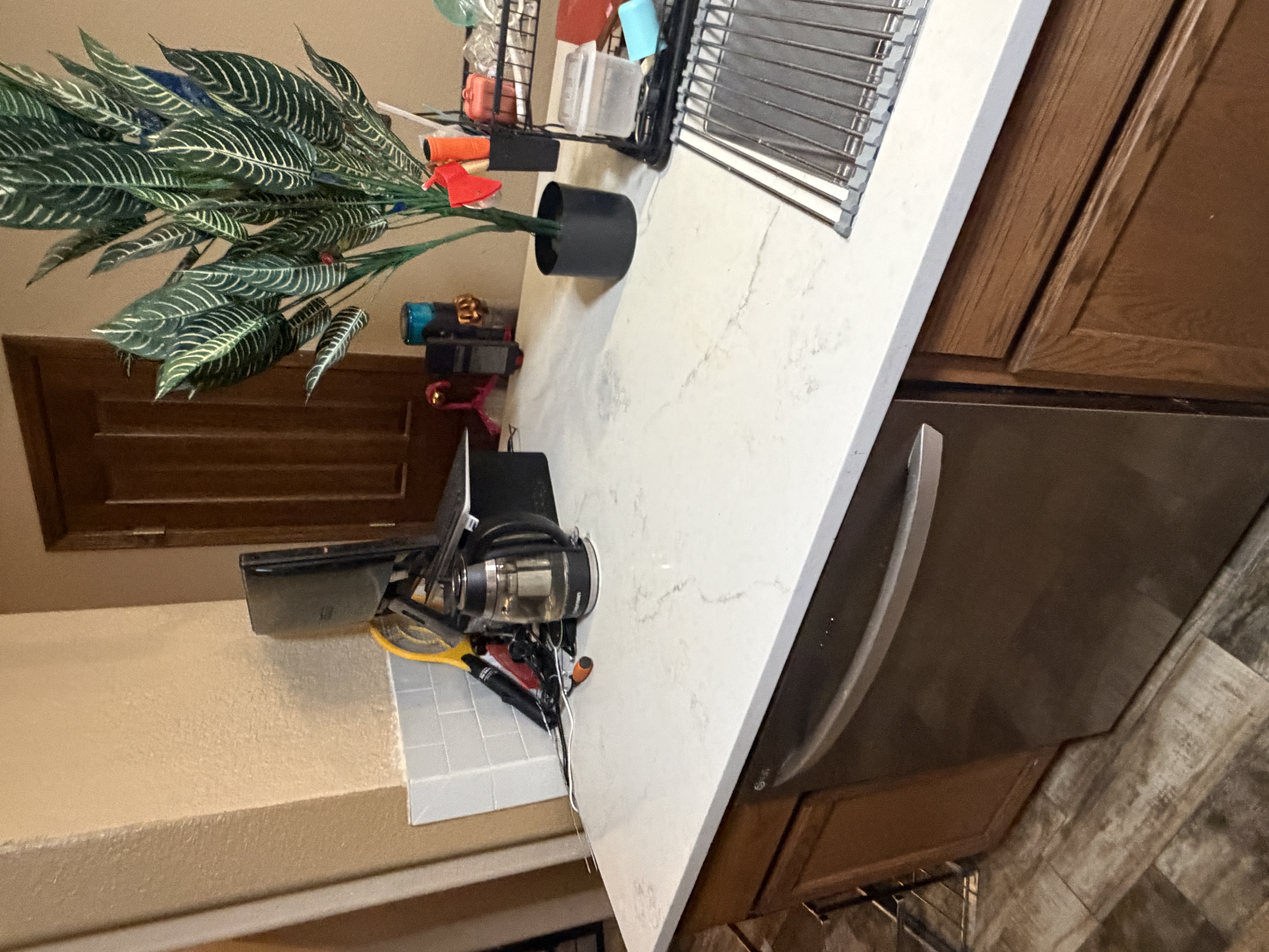 Kitchen counter after cleanup