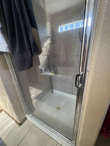 Shower enclosure after cleanup