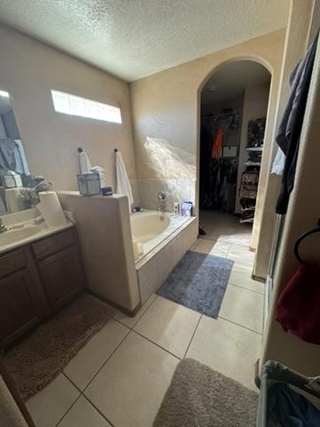 Bathroom walkway after cleanup